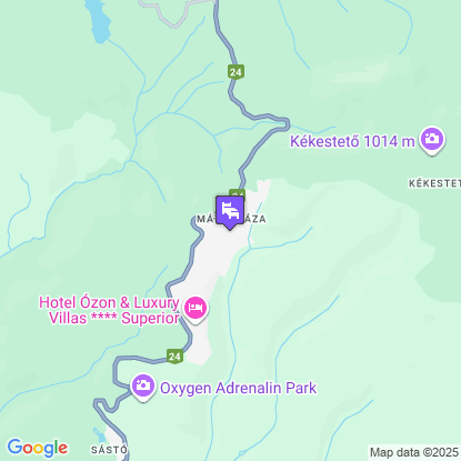 4 vszak Hegyihotel a trkpen