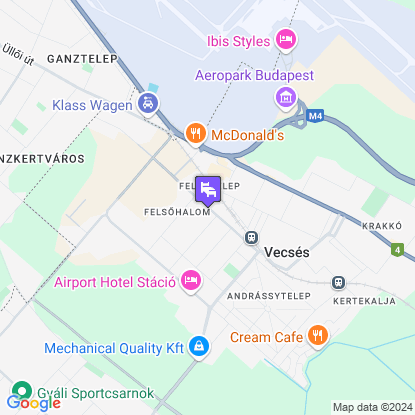 Airport Hotel Budapest a trkpen