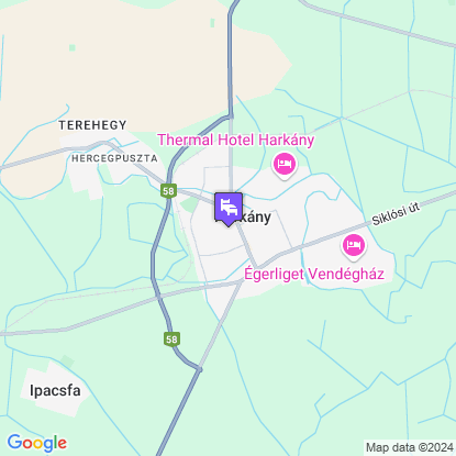 Ametiszt Hotel a trkpen