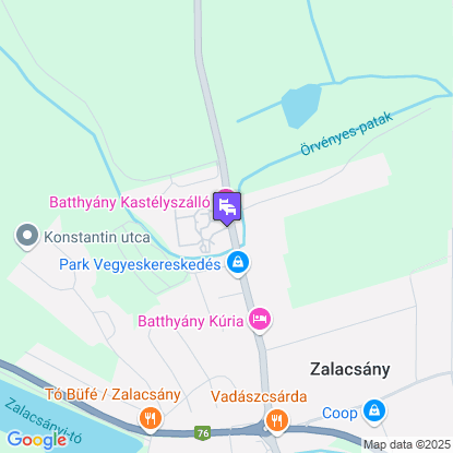 Batthyny Kastlyszll a trkpen