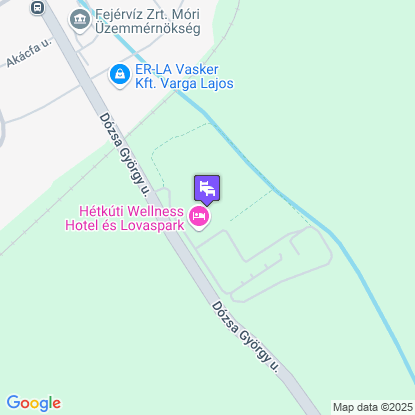 Hétkúti Wellness Hotel & Lovaspark a térképen