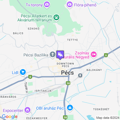 Hotel Arkadia a térképen