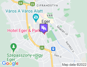 Hotel Eger & Park a térképen