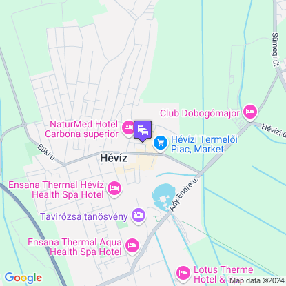 Hotel Európa Fit a térképen