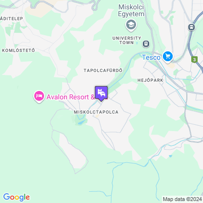 Hotel Hungaria Miskolctapolca a térképen