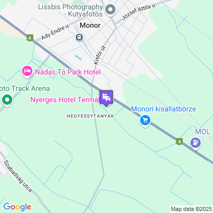 Nyerges Hotel Termál a térképen