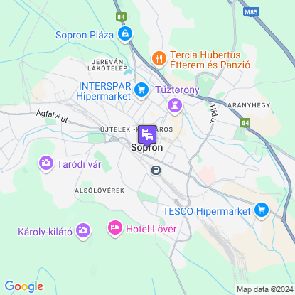 Pólus Panzió a térképen