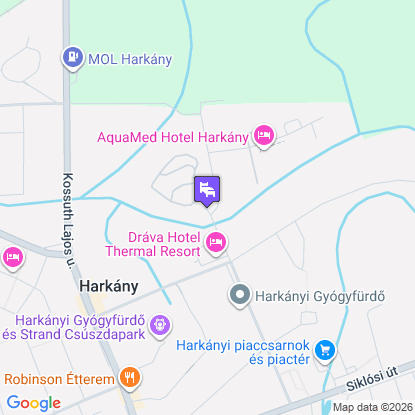 Termál Apartmanok & Kemping Harkány a térképen
