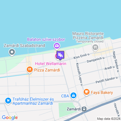 Hotel Wellamarin a térképen