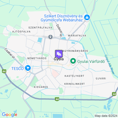 Wellness Hotel Gyula a térképen