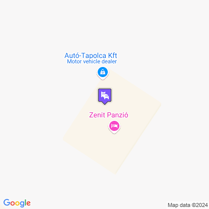 Zenit Panzió a térképen